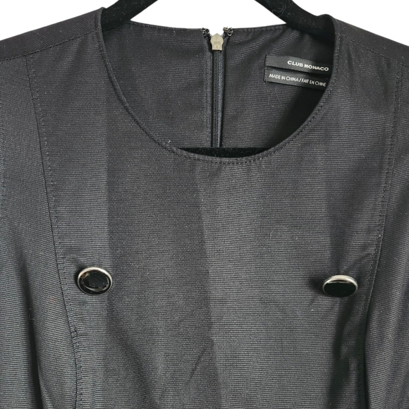 Club Monaco Black Sleeveless Utility Dress - Picture 3 of 3